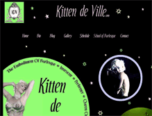 Tablet Screenshot of kittendeville.net
